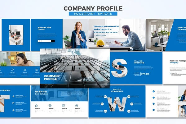 Mẫu profile công ty bằng powerpoint đẹp