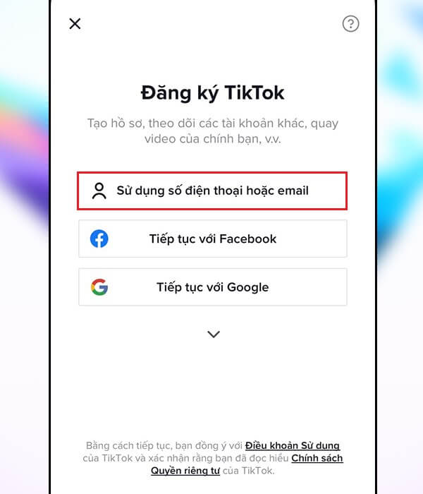 Tạo tài khoản hồ sơ Tiktok đẹp