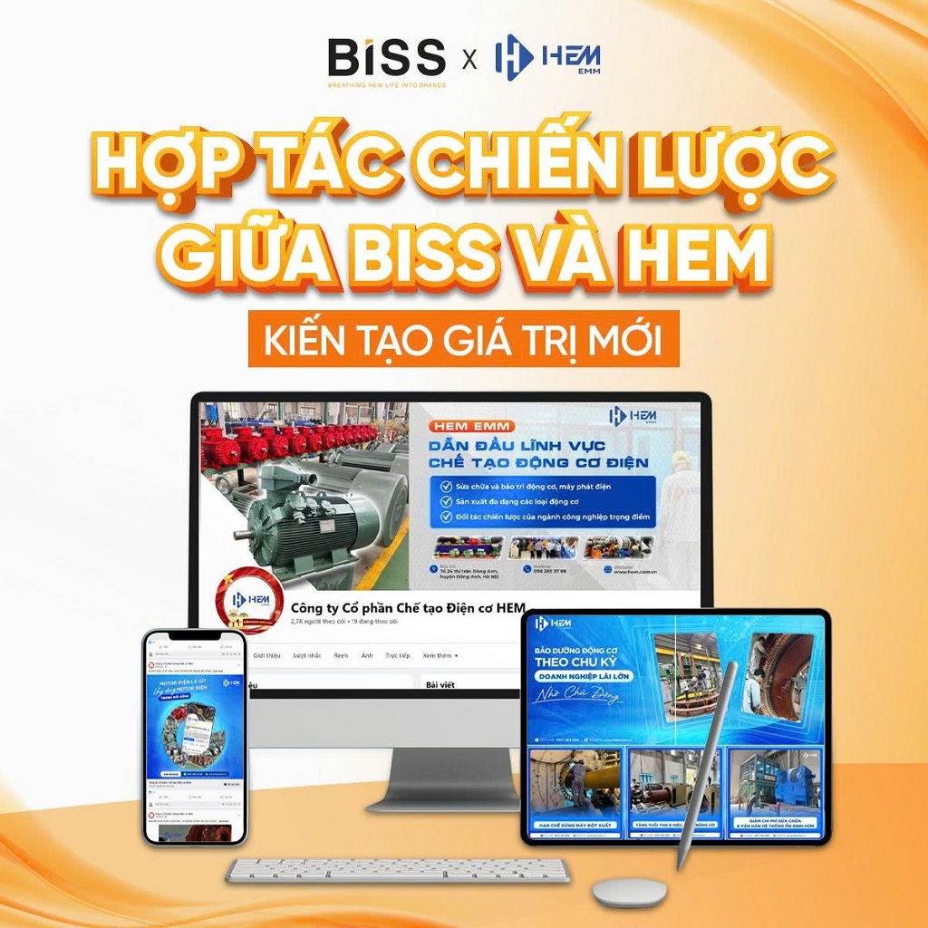 Biss Brand - Triển khai dự án Công ty Cổ phần Chế tạo Điện cơ HEM