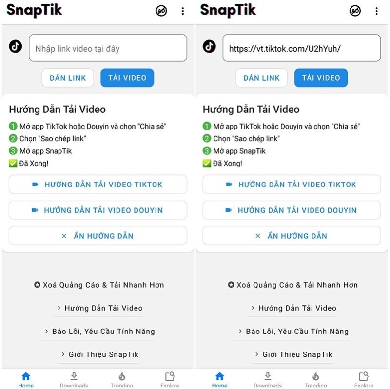 Ứng dụng SnapTik