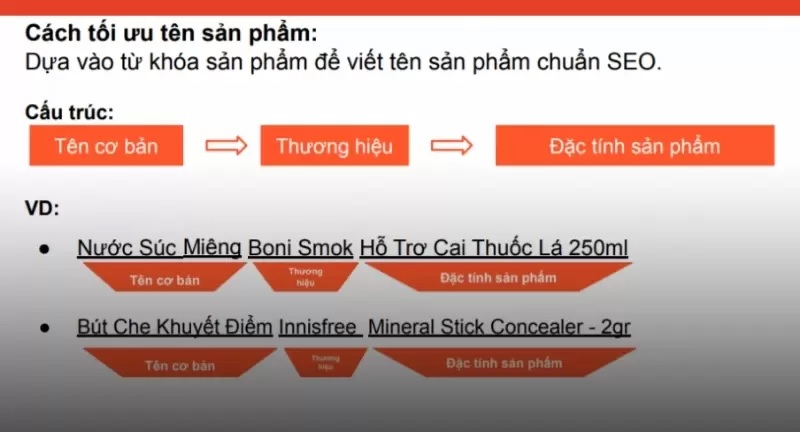 Tối ưu tiêu đề (Title) sản phẩm Shopee